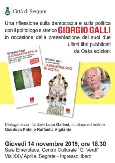 Segrate incontra Giorgio Galli