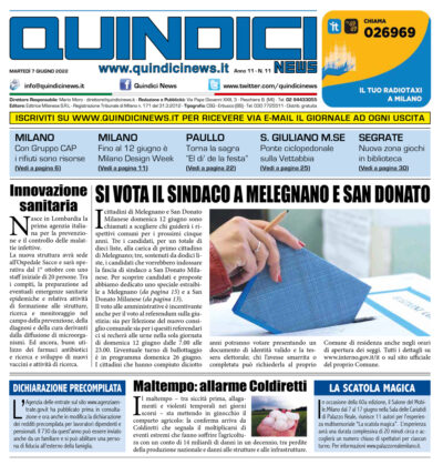 Quindici News Numero 11 del 7 maggio 2022 Prima pagina