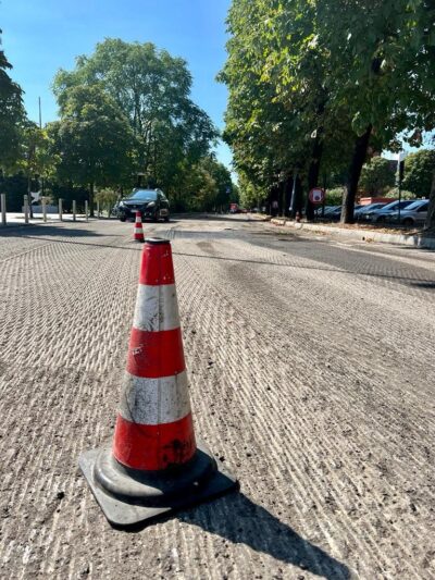 Asfaltatura via Amendola Segrate