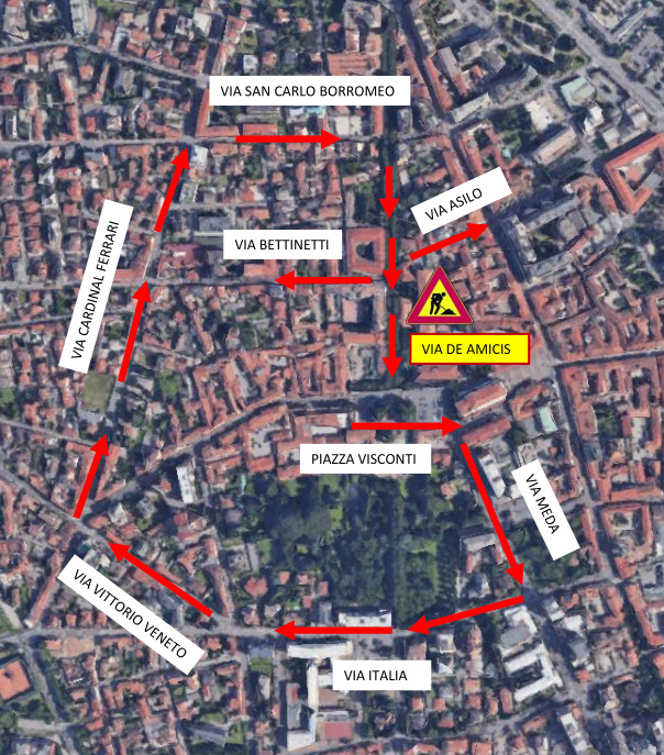 Cambio viabilità Rho