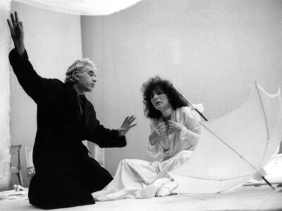 Strehler e Valentina Cortese Prove Il Giardino dei ciliegi 1974 © Luigi Ciminaghi