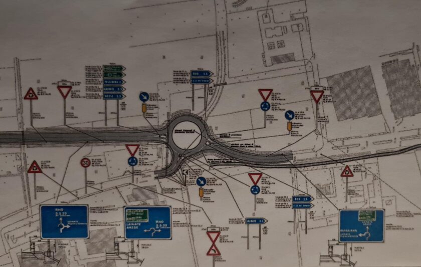 via Lainate disegno