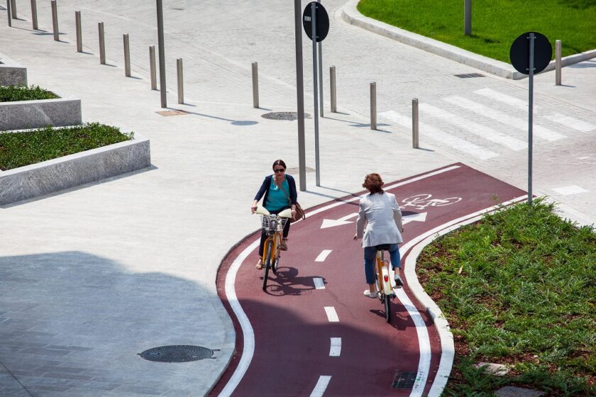 ciclabile ciclisti