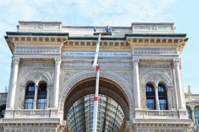 pulizia Galleria Vittorio Emanuele II 01
