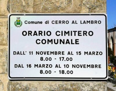 cerro cimitero cartello