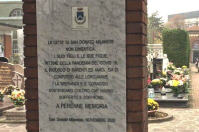 Lapide-covid-cimitero