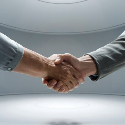 stretta di mano patto di collaborazione