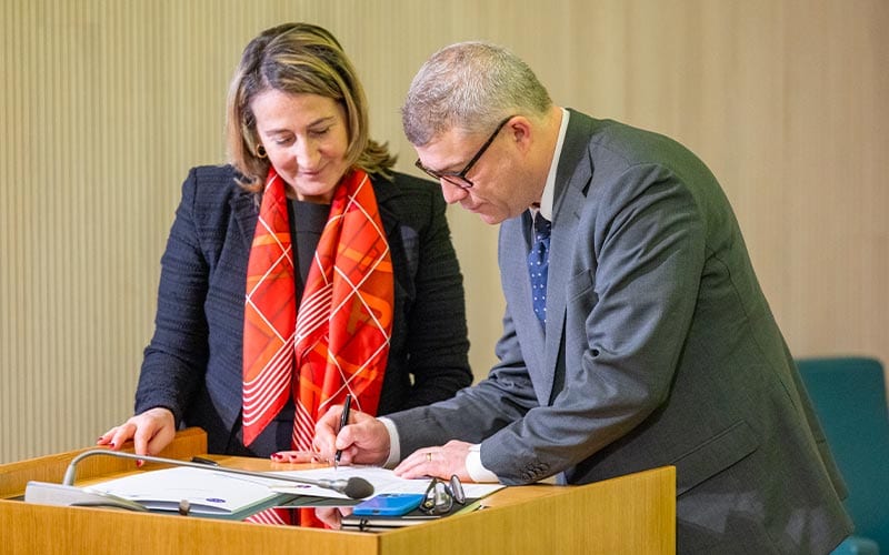 firma accordo IULM Confcommercio Garavaglia Barbieri