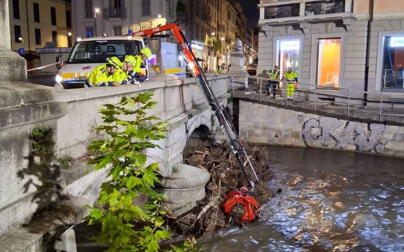 protezione civile monza ponte dei leoni lambro