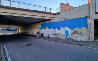 murales sesto fiamma olimpica