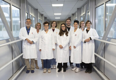 Giuseppe Gaipa e la squadra del laboratorio Verri san grardo monza