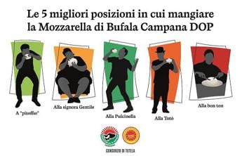 In estate aumenta voglia di Bufala Campana Dop ecco le 5 posizioni in cui mangiarla per gustarla al top