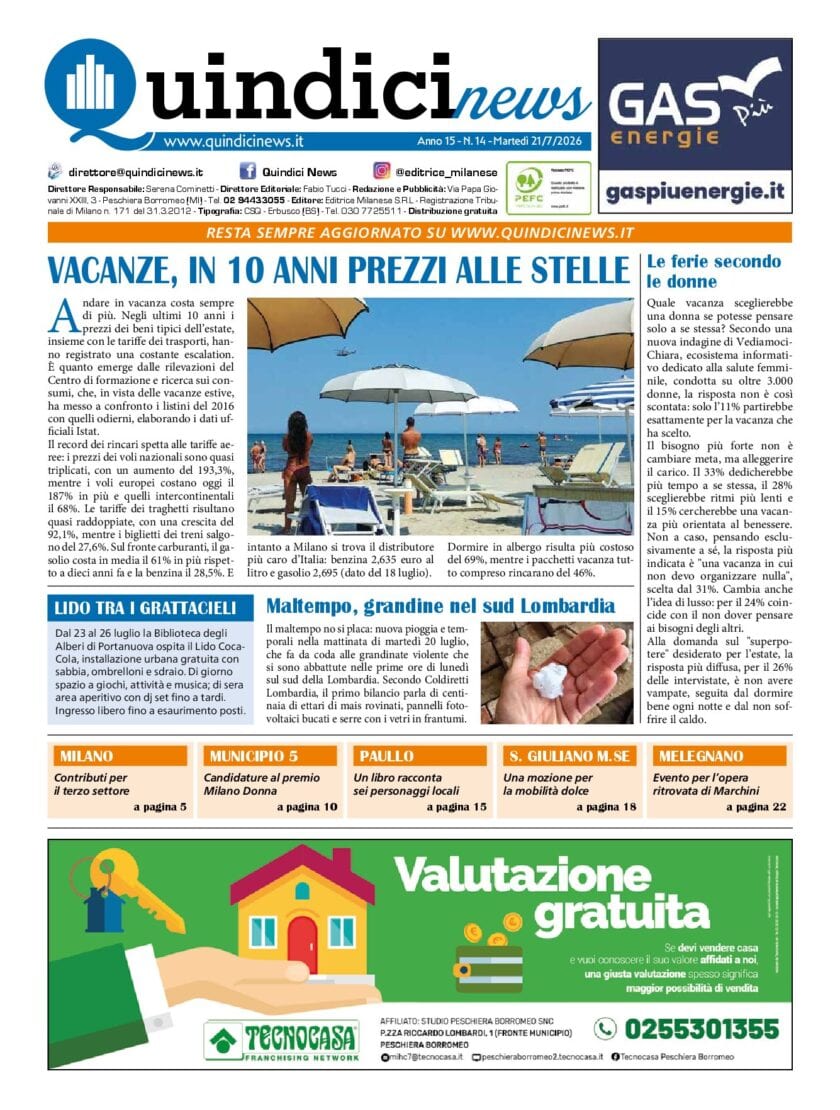 QUINDICI NEWS n. 14 2026 pdf cover