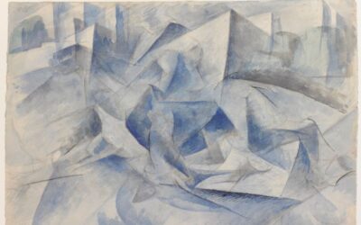 Umberto Boccioni, Cavallo + cavaliere + case, 1914, Gabinetto dei Disegni, Castello Sforzesco, Milano. © Comune di Milano [Au. C 88] (1)