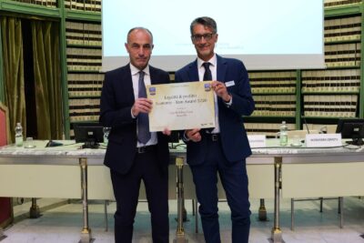 Da sinistra Vittorio Pacenza Legal Permitting Manager Gian Luca Oldani Responsabile Internal Auditing