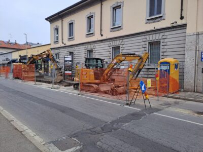 Monza lavori via mentana