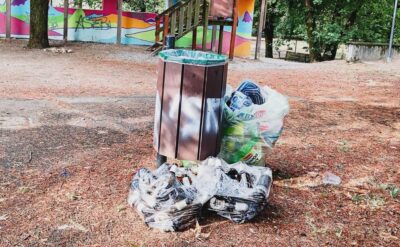 Rifiuti parco aldo moro agrate
