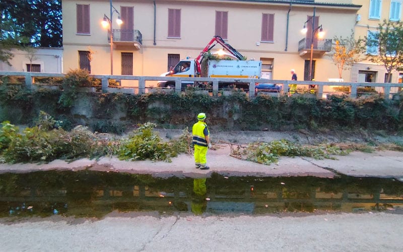 Monza Protezione Civile fiume Lambro