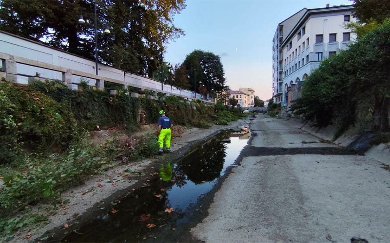 Monza Protezione Civile fiume Lambro