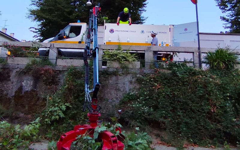 Monza Protezione Civile fiume Lambro