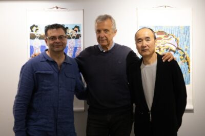 Da sx Giovanni Cerri Renato Galbusera e Luo Qi