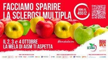 La mela Aism in 5mila piazze liniziativa per un futuro libero da sclerosi multipla