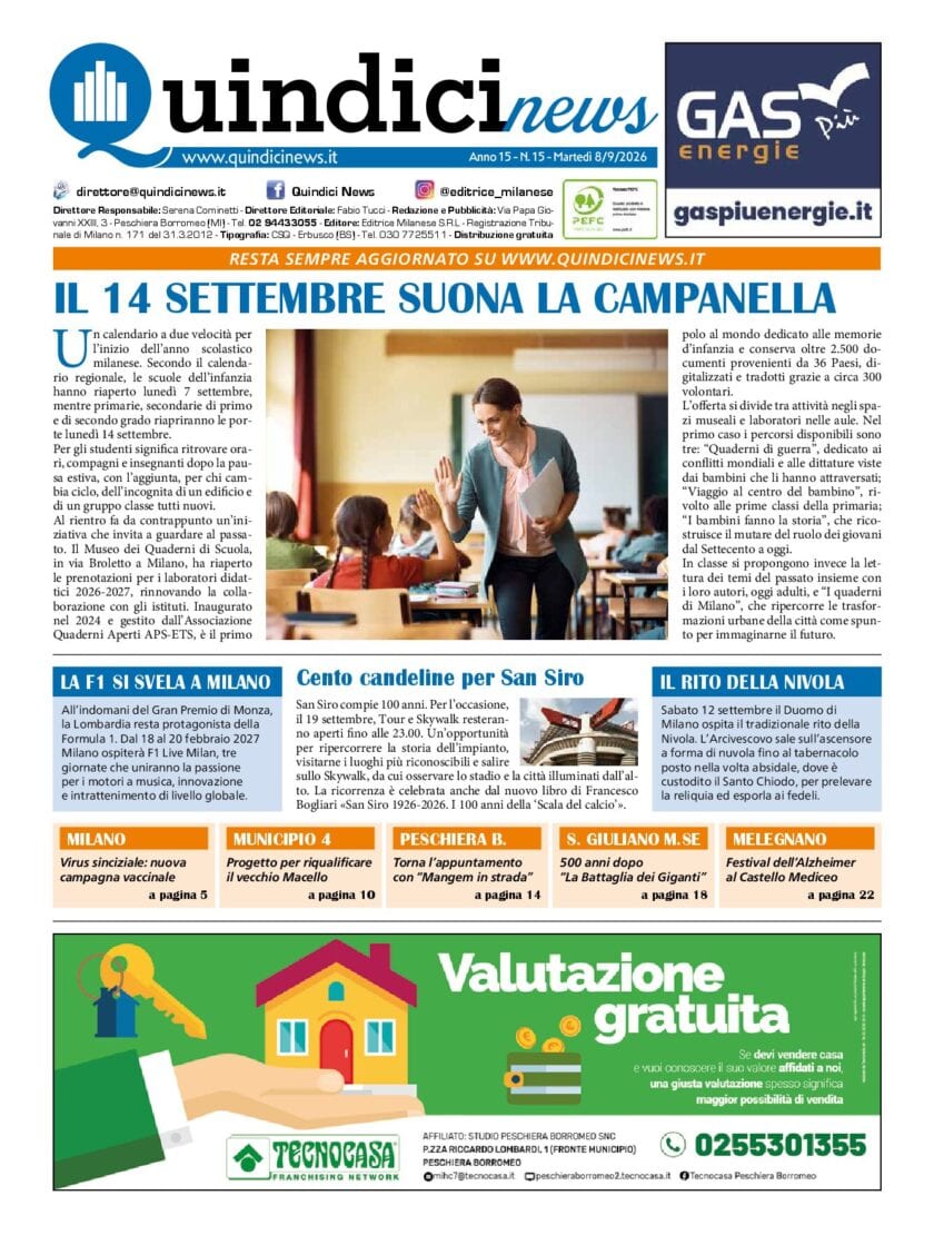 QUINDICI NEWS n. 15 2026 pdf cover