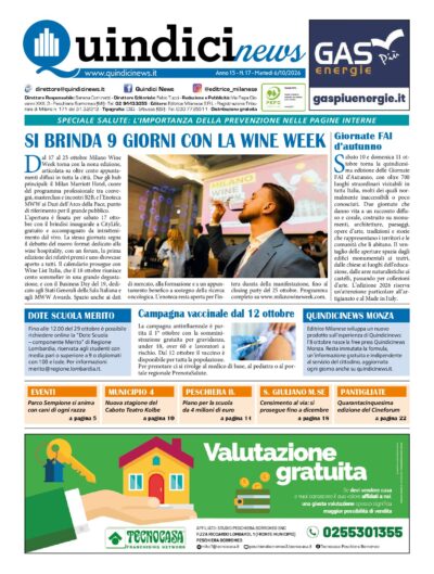 QUINDICI NEWS n. 17 2026 pdf cover