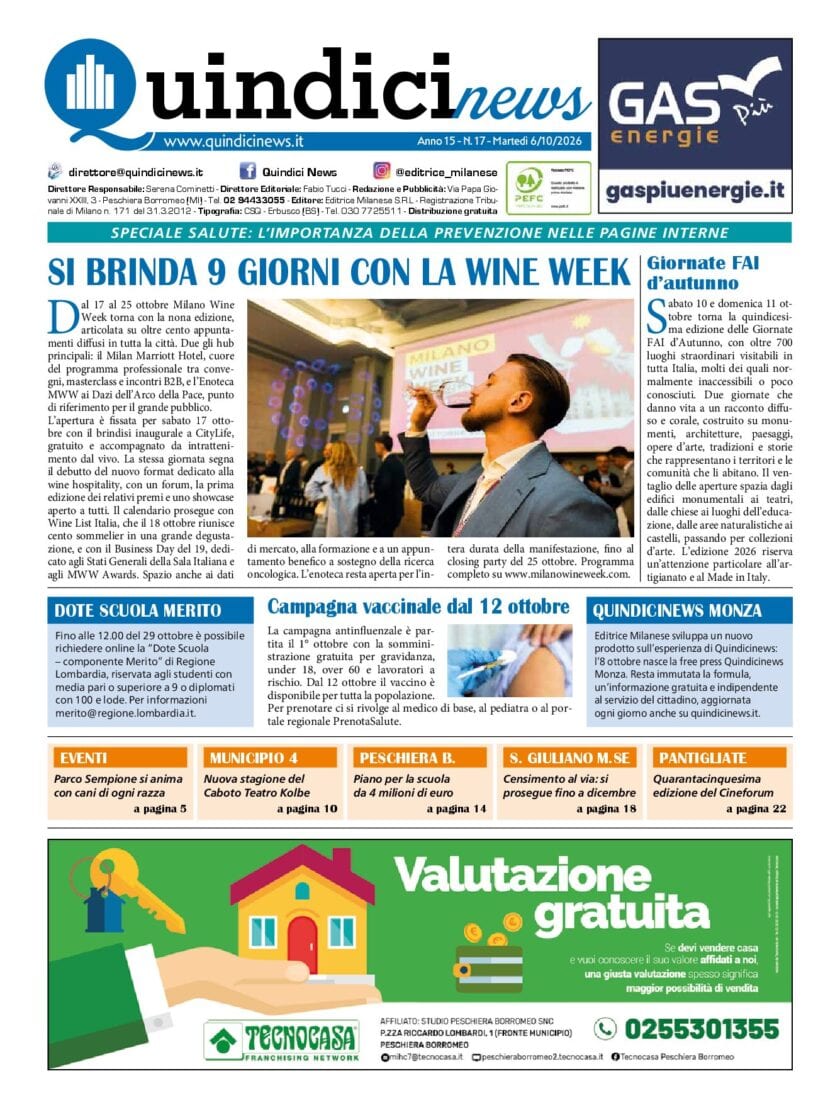 QUINDICI NEWS n. 17 2026 pdf cover