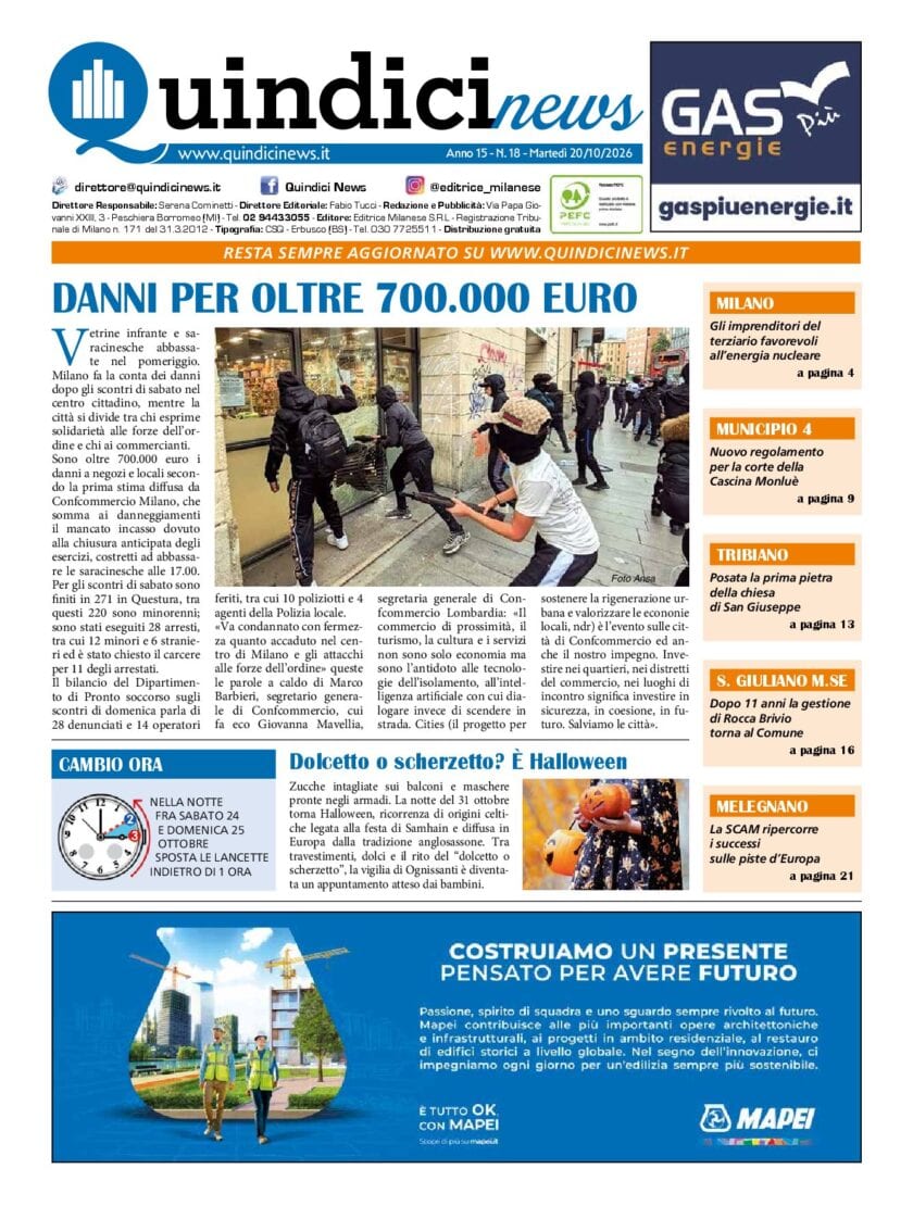 QUINDICI NEWS n. 18 2026 pdf cover